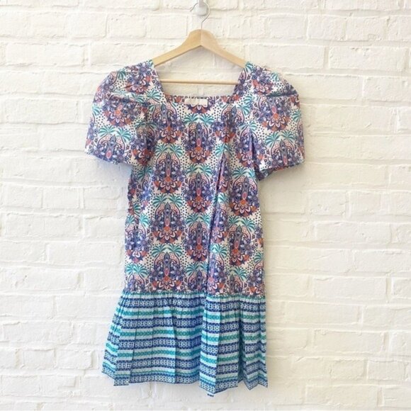 Cara Cara || Janie Dress in Palm Medallion Teal Small NWT - Picture 2 of 10